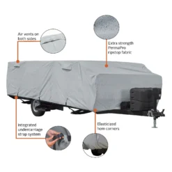 Classic Accessories® 80-406-191001-RT - PermaPro™ Pop-Up Trailer Cover (Gray, Up To 20') -Magma Store 80 406 191001 rt 4