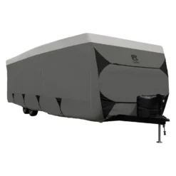 Classic Accessories® - SoftGuard™ Travel Trailer Cover (Dark Gray With Light Gray Roof, Up To 30')