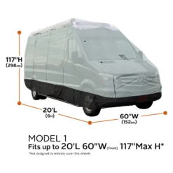 Classic Accessories® 80-470-143101-EX - SkyShield™ Class B Motorhome Cover (Gray With White Roof, Up To 20') -Magma Store 80 470 143101 ex 15 scaled