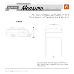 Classic Accessories® 80-471-153101-EX - SkyShield™ Class B Motorhome Cover (Gray With White Roof, Up To 23') -Magma Store 80 471 153101 ex 19