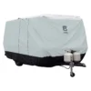 Classic Accessories® 80-476-143101-EX - SkyShield™ Travel Trailer Cover (Gray With White Roof, Up To 10')