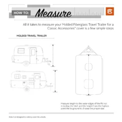 Classic Accessories® 80-478-163101-EX - SkyShield™ Travel Trailer Cover (Gray With White Roof, Up To 16') -Magma Store 80 478 163101 ex 18