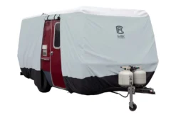 Classic Accessories® 80-478-163101-EX - SkyShield™ Travel Trailer Cover (Gray With White Roof, Up To 16') -Magma Store 80 478 163101 ex 4 scaled