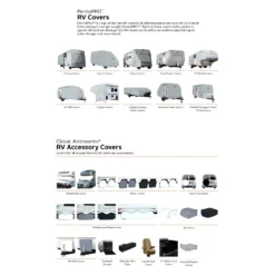 Classic Accessories® 80-479-161001-RT - PermaPro™ Travel Trailer Cover (Gray, Up To 16') -Magma Store 80 479 161001 rt 13 1