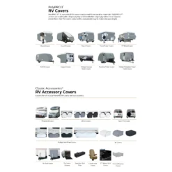 Classic Accessories® - PolyPro™3 Teardrop Travel Trailer Cover (Gray With White Roof, Up To 15') -Magma Store 80 480 173101 rt 8 scaled