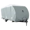 Classic Accessories® 80-483-183101-RT - PolyPro™3 Sloped Travel Trailer Cover (Gray With White Roof, Up To 19')