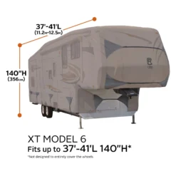 Classic Accessories® 80-493-192401-RT - Encompass™ 5th Wheel Trailer Cover (Cinder, Up To 41') -Magma Store 80 493 192401 rt 12 scaled