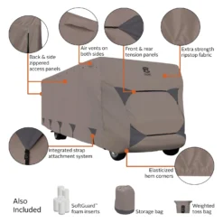 Classic Accessories® - Encompass™ Class C Motorhome Cover -Magma Store 80 495 152401 rt 13 scaled