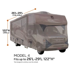Classic Accessories® 80-497-172401-RT - Encompass™ Class C Motorhome Cover (Cinder, Up To 29') -Magma Store 80 497 172401 rt 12 scaled