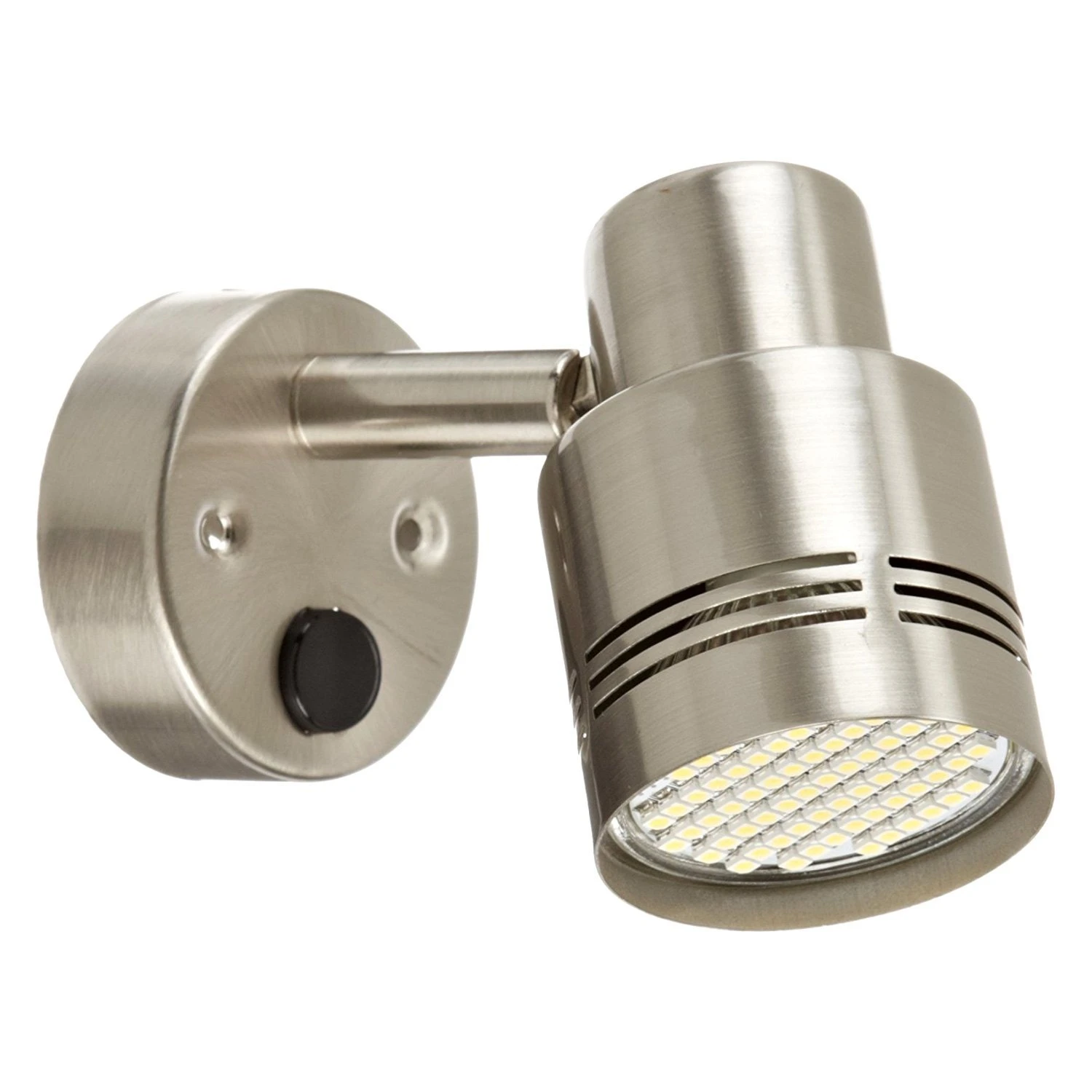 Green Long Life® - 190 Lm Brushed Nickel Housing LED Swivel Reading Light 1 Green Long Life® - 190 Lm Brushed Nickel Housing LED Swivel Reading Light