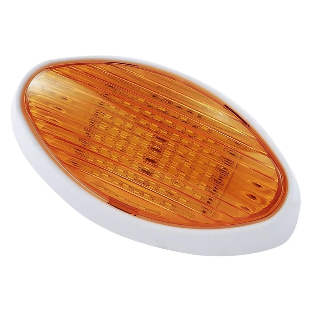 Green Long Life® 9090117 - Oval Clear/Amber Lens White Case LED Porch/Utility Light 3 Green Long Life® 9090117 - Oval Clear/Amber Lens White Case LED Porch/Utility Light - Image 3