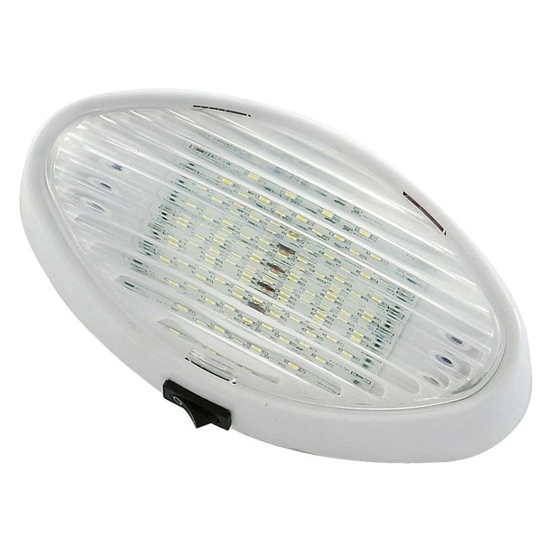 Green Long Life® - Oval Clear/Amber Lens White Case LED Porch/Utility Light With Switch 2 Green Long Life® - Oval Clear/Amber Lens White Case LED Porch/Utility Light With Switch - Image 2