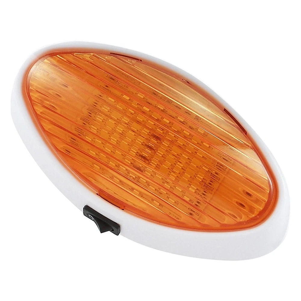 Green Long Life® - Oval Clear/Amber Lens White Case LED Porch/Utility Light With Switch 3 Green Long Life® - Oval Clear/Amber Lens White Case LED Porch/Utility Light With Switch - Image 3