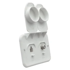 Thetford® - Polar White Double TV & Phone Outlet
