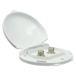 Thetford® 94324 - Polar White Double TV Wall Plate