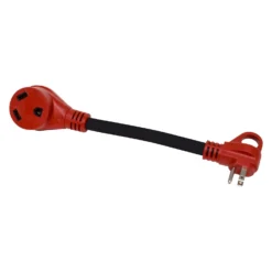 Valterra® - Mighty Cord™ 12" Dogbone Power Adapter With Handle Grip (15A Male X 30A Female)
