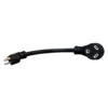 Valterra® - Mighty Cord™ 12" Dogbone Power Adapter With Standard Grip (15A Male X 30A Female)