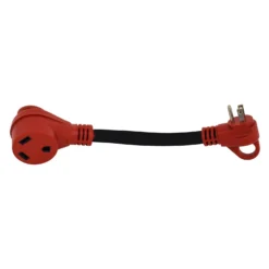 Valterra® A10-1530HVP - Mighty Cord™ 12" Dogbone Power Adapter With Handle Grip (15A Male X 30A Female)