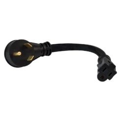 Valterra® - Mighty Cord™ 12" Dogbone Power Adapter With Standard Grip (30A Male X 15A Female)