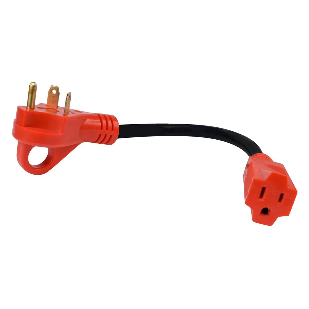 Valterra® - Mighty Cord™ 12" Dogbone Power Adapter With Handle Grip (30A Male X 15A Female) 1 Valterra® - Mighty Cord™ 12" Dogbone Power Adapter With Handle Grip (30A Male X 15A Female)