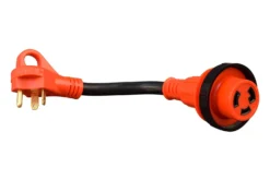 Valterra® A10-3030HD - Mighty Cord™ 12" Dogbone Power Adapter With Handle Grip (30A Straight Male X 30A Locking Female) -Magma Store a10 3030hd 3