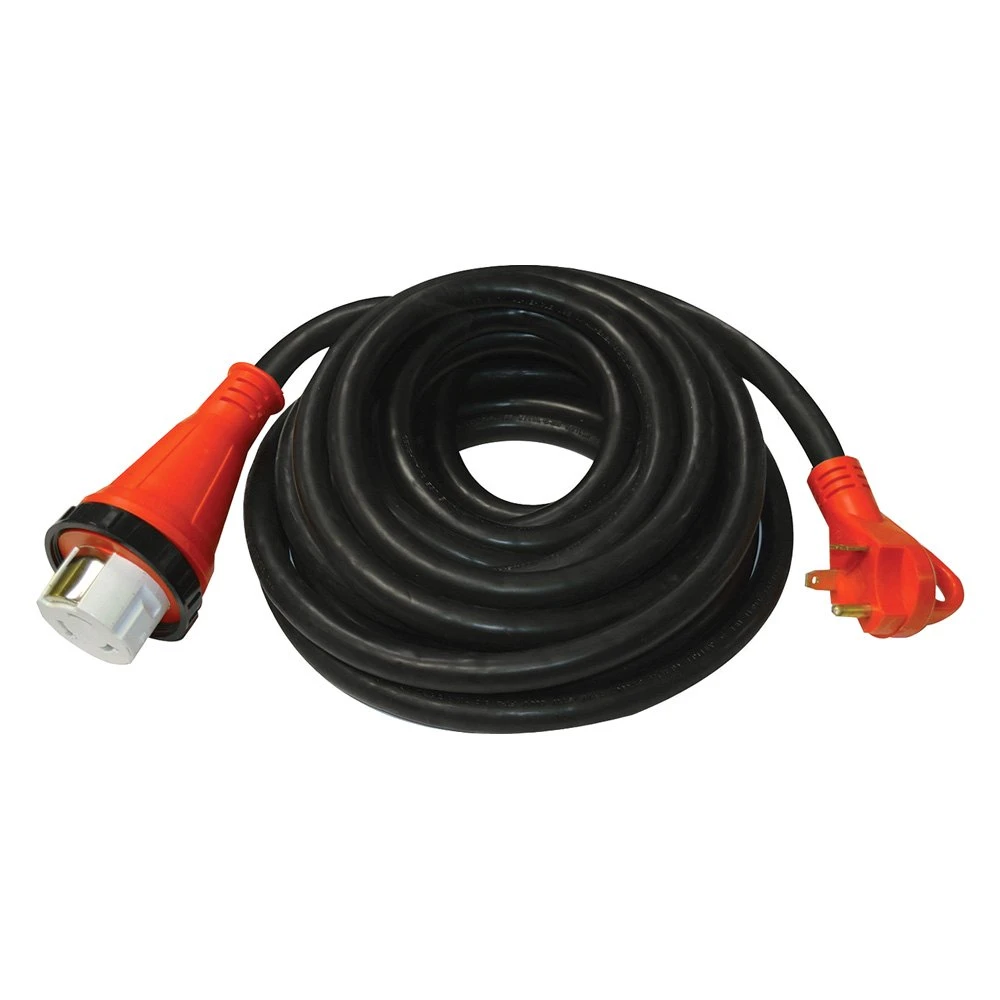 Valterra® - Mighty Cord™ 25' Extension Power Cord With Handle Grip (30A Straight Male X 50A Locking Female) 1 Valterra® - Mighty Cord™ 25' Extension Power Cord With Handle Grip (30A Straight Male X 50A Locking Female)