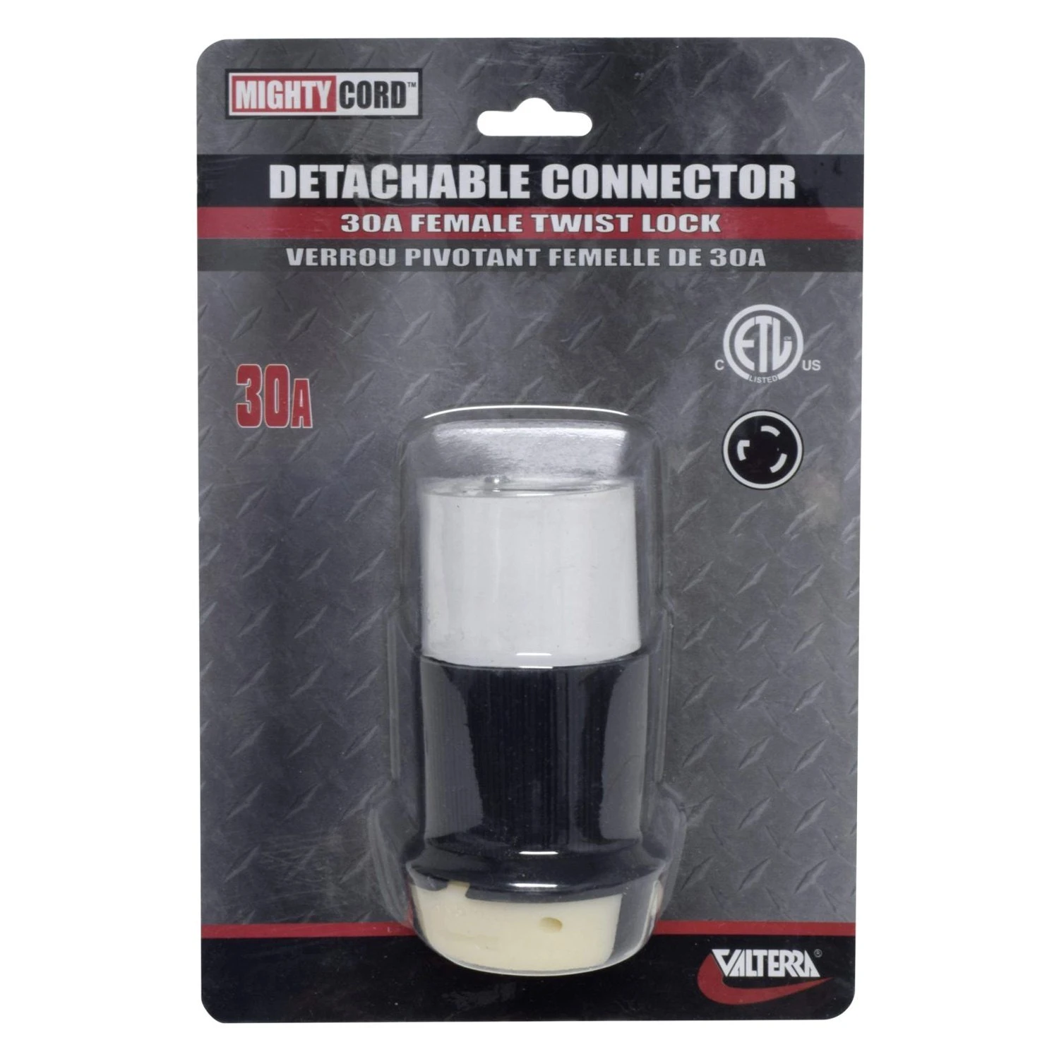 Valterra® - Mighty Cord™ 30A Female Adapter Plug 3 Valterra® - Mighty Cord™ 30A Female Adapter Plug - Image 3