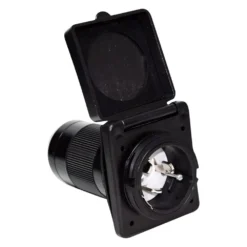 Valterra® A10-50INBKVP - Mighty Cord Series 50A Locking Square Outdoor Power Inlet