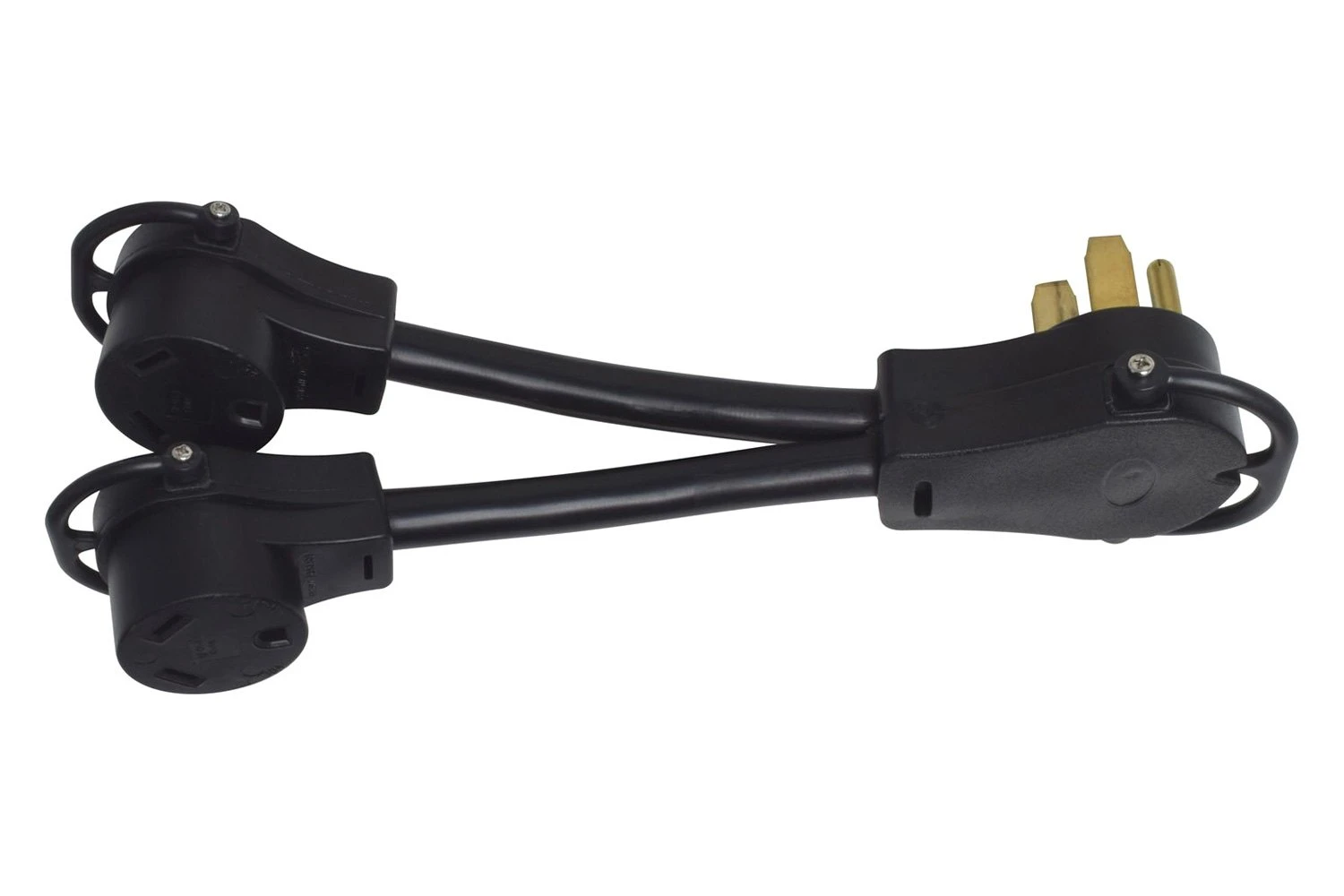 Valterra® - Mighty Cord™ 12" Splitted Dogbone Power Adapter With Handle Grip (50A Male X 30A Female) 2 Valterra® - Mighty Cord™ 12" Splitted Dogbone Power Adapter With Handle Grip (50A Male X 30A Female) - Image 2