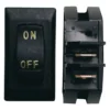 Diamond Group® DG118UPB - Single SPST On/Off Rectangular Labled Black Multi Purpose Switch