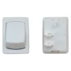 Diamond Group® DG256PB - Single SPST On/Off Rectangular White Mini Multi Purpose Switch