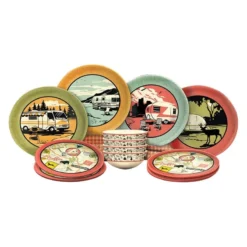 Camp Casual® - Melamine Dish Set (12 Piece)