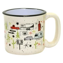 Camp Casual® CC-004C - 15 Oz. Wanderlust White Ceramic Mug
