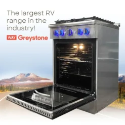 Way Interglobal® CF-FS60 - Greystone™ 24" Slide-In RV Gas Cooking Range -Magma Store cf fs60 6
