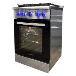 Way Interglobal® CF-FS60B - Greystone™ 24" Slide-In RV Gas Cooking Range