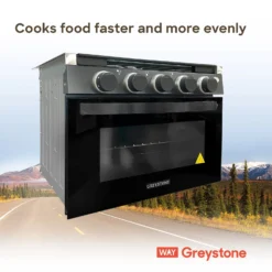 Way Interglobal® CF-RV17 - Greystone™ 17" RV Gas Cooking Range -Magma Store cf rv17 8 1