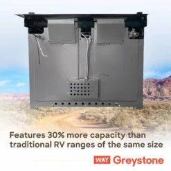 Way Interglobal® CF-RV17BB - Greystone™ 17" RV Gas Cooking Range -Magma Store cf rv17bb 6