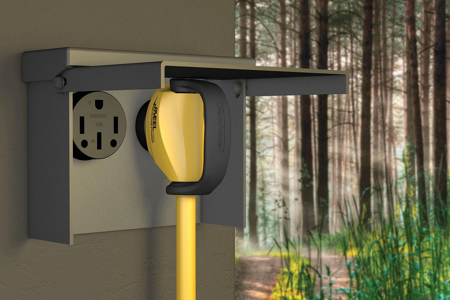 ParkPower® - 25' Extension Power Cord With Handle Grip (50A Male X 50A Female) 2 ParkPower® - 25' Extension Power Cord With Handle Grip (50A Male X 50A Female) - Image 2