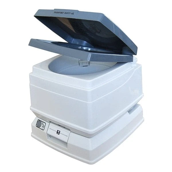 Dock Edge® - Passport Potty™ 18 L Gray Portable Toilet 2 Dock Edge® - Passport Potty™ 18 L Gray Portable Toilet - Image 2