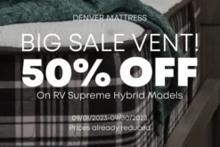 Denver Mattress® - Rest Easy Memory Foam 75" X 34" Beige RV Bunk Mattress 75"L X 34"W X 6"H -Magma Store denver mattress promo 1 2