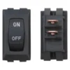 Diamond Group® DG118UVP - Single SPST On/Off Rectangular Labled Black Multi Purpose Switch