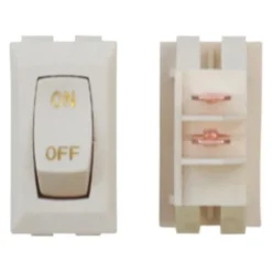 Diamond Group® DG180UVP - Single SPST On/Off Rectangular Labled Ivory Multi Purpose Switch