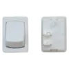 Diamond Group® DG256VP - Single SPST On/Off Rectangular White Mini Multi Purpose Switch