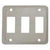 Diamond Group® DG301VP - Triple White Oblong Face Plate For Multi Purpose Switches (3.25" X 2.74")
