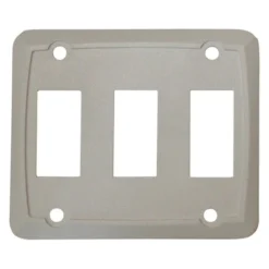 Diamond Group® DG301VP - Triple White Oblong Face Plate For Multi Purpose Switches (3.25" X 2.74")