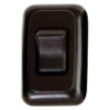Diamond Group® DG3115VP - Single SPST On/Off Black Contour Lighting Switch