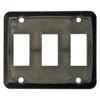 Diamond Group® DG315PB - Triple Black Oblong Face Plate For Multi Purpose Switches (3.25" X 2.74")