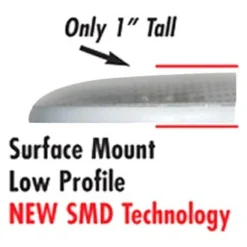 Diamond Group® DG65430VP - Oblong 360 Lm Surface Mount LED Double Bulbs Overhead Light (11" L X 4.5" W X 1" T) -Magma Store dg65430vp 2