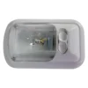 Diamond Group® - Rectangular Incandescent Single Bulb Overhead Dome Light With 2-Way Switch (4.75" H X 8" L)