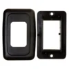 Diamond Group® - Single Black Oblong Contour Face Plate For Multi Purpose Switches (2.84" X 1.84")